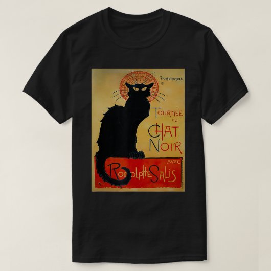 Tournee du Chat Noir Black Cat T-shirt (Design voorkant)