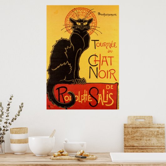 Tournee du Chat Noir Cat Poster (Keuken)