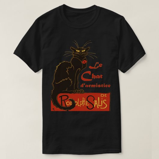 Tournee du Chat Noir D Wapenstilstand Veteranendag T-shirt (Design voorkant)
