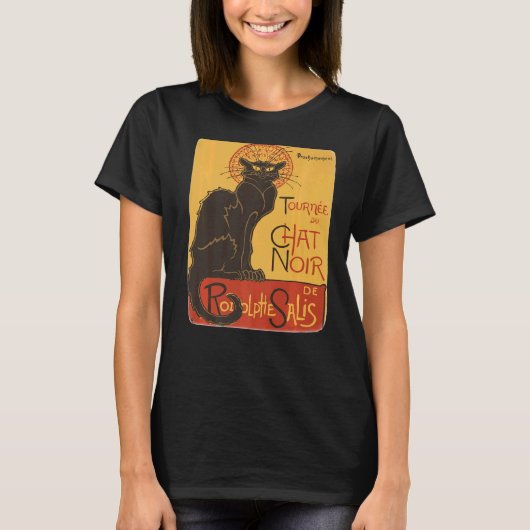 Tournee du Chat Noir De Rodolphe Salis Vector T-shirt (Voorkant)