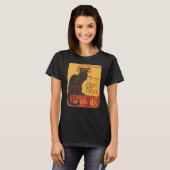 Tournee du Chat Noir De Rodolphe Salis Vector T-shirt (Voorkant volledig)