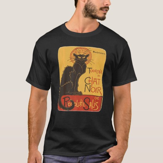 Tournee du Chat Noir De Rodolphe Salis Vector T-shirt (Voorkant)