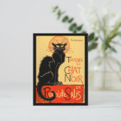 Tournée du Chat Noir de Rodolphe Salis with Border Briefkaart (Staand voorkant)