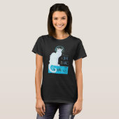 Tournee du chat noir Distress Vector T-shirt (Voorkant volledig)