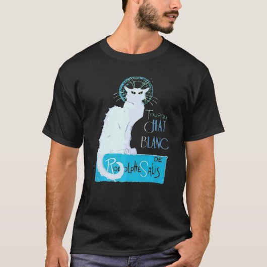 Tournee du chat noir Distress Vector T-shirt (Voorkant)