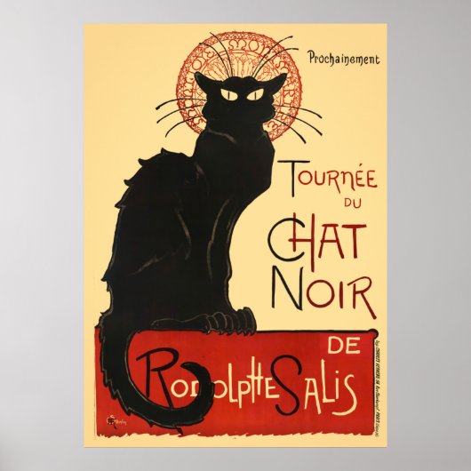 Tournée du Chat Noir France Vintage Poster (Voorkant)