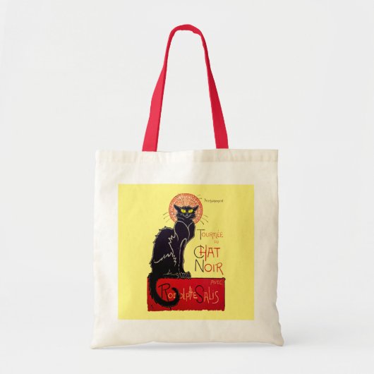 Tournee du Chat Noir French Art Nouveau Black Cat Tote Bag (Voorkant)