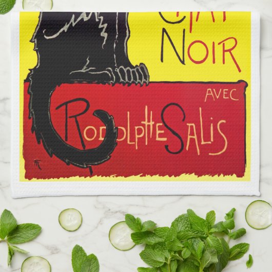 Tournee du Chat Noir French Cabaret Kitchen Towel Theedoek (Gevouwen)