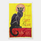 Tournee du Chat Noir French Cabaret Kitchen Towel Theedoek (Verticaal)