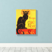 Tournée du Chat Noir - Oude Poster Canvas Afdruk (Insitu (Houten vloer))