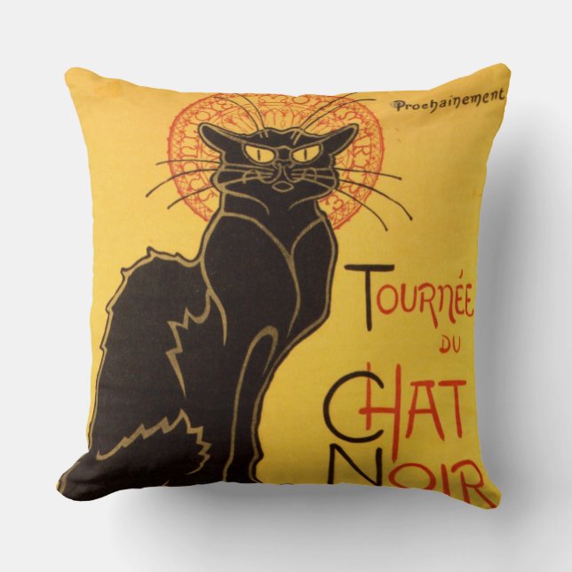 Tournée du Chat Noir - Oude Poster Kussen (Voorkant)