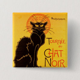 Tournée du Chat Noir - Oude Poster Vierkante Button 5,1 Cm