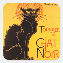 Tournée du Chat Noir - Oude Poster Vierkante Sticker