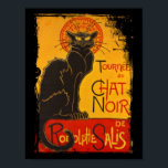 Tournee du Chat Noir Poster<br><div class="desc">Art poster afbeelding van zwarte kat c1896. "Tournee du Chat Noir du Rodolphe Salis. Mooie kunst uit de 19e eeuw van Theopolide Steinlen. Openbaar domein.</div>