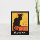 Tournée du Chat Noir, Steinlen Black Cat  Bedankkaart (Voorkant)
