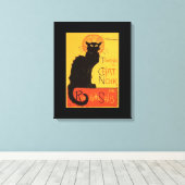 Tournée du Chat Noir, Steinlen Black Cat Canvas Afdruk (Insitu (Houten vloer))