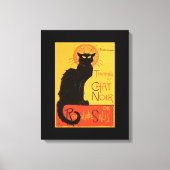 Tournée du Chat Noir, Steinlen Black Cat Canvas Afdruk (Voorkant)