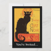 Tournée du Chat Noir, Steinlen Black Cat  Kaart (Voorkant)