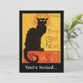 Tournée du Chat Noir, Steinlen Black Cat  Kaart (Staand voorkant)