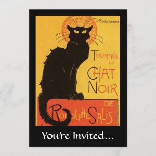 Tournée du Chat Noir, Steinlen Black Cat  Kaart