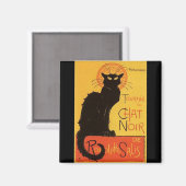Tournée du Chat Noir, Steinlen Black Cat Magneet (Voorkant / Achterkant)