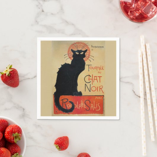 Tournee du Chat Noir Steinlen Servetten (Insitu)