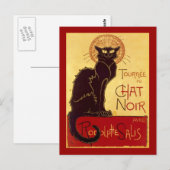 Tournée du Chat Noir, Théophile Steinlen Briefkaart (Voorkant / Achterkant)