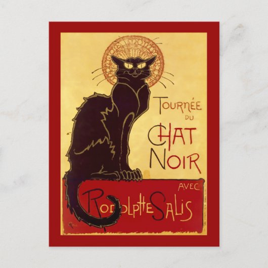 Tournée du Chat Noir, Théophile Steinlen Briefkaart (Voorkant)