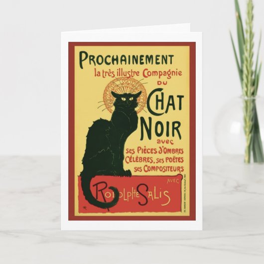 Tournée du Chat Noir, Theophile Steinlen Kaart (Voorkant)