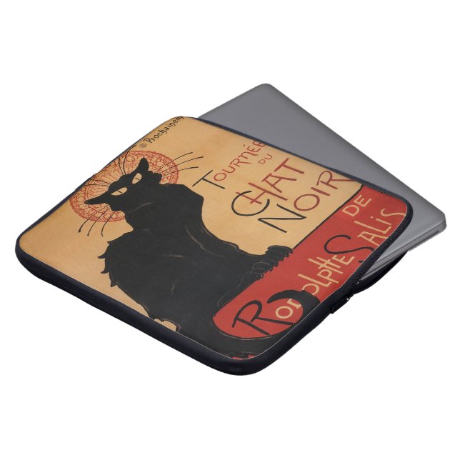 Tournée du Chat Noir, Théophile Steinlen Laptop Sleeve (Voorkant top)