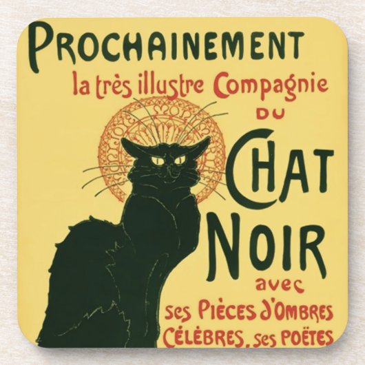 Tournée du Chat Noir, Théophile Steinlen Onderzetter (Voorkant)