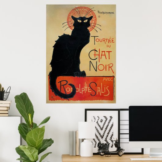 Tournee du Chat Noir Theophile Steinlen Poster (Thuiskantoor)