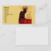 Tournée du Chat Noir, Theophile Steinlen Visitekaartje (Voorkant / Achterkant)