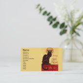 Tournée du Chat Noir, Theophile Steinlen Visitekaartje (Staand voorkant)