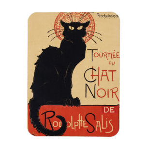 Tournee du Chat Noir Vintage Black Cat Art Nouveau Magneet