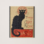 Tournee du Chat Noir Vintage Zwarte Kat Art Nouvea Legpuzzel<br><div class="desc">Vintage illustratie Art Nouveau poster Tournee du Chat Noir door Theophile Alexandre Steinlen, 1896. Le Chat Noir was een 19e-eeuws cabaret (entertainment) in de boheemse wijk Montmartre in Parijs, Frankrijk. Deze lithografie toont een zwarte kat. Tournee du Chat Noir van Rodolphe Salis.</div>