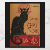 Tournee du Chat Noir Wijn en Mousserende Wijn Labe Etiket (Enkel label)
