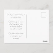 Tournee du Chat Noir  Zwart Cat Art Nouveau Briefkaart (Achterkant)