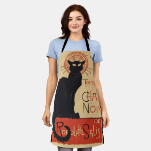 Tournee du Chat Noir  Zwart Cat Art Nouveau Schort