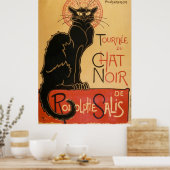 Tournee Du Chat Noir (zwarte kat) Poster (Keuken)