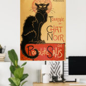Tournee Du Chat Noir (zwarte kat) Poster (Thuiskantoor)