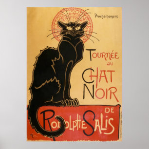 Tournee Du Chat Noir (zwarte kat) Poster