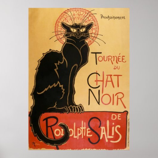 Tournee Du Chat Noir (zwarte kat) Poster (Voorkant)