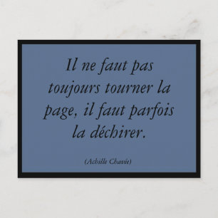 Tourner la page briefkaart