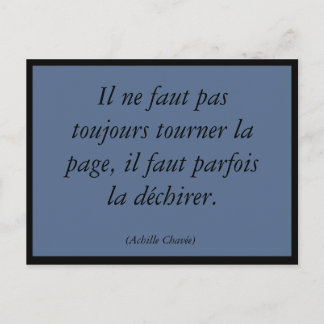 Tourner la page briefkaart