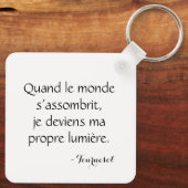 Tournesol lumineux sur fond vert sleutelhanger (Achterkant)