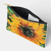 Tournesol Pixel Art Floral Lumineux Etui (Open)