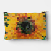 Tournesol Pixel Art Floral Lumineux Etui (Achterkant)