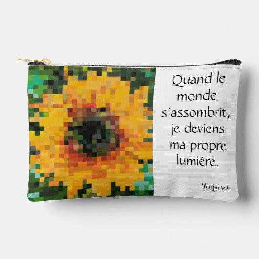 Tournesol Pixel Art Floral Lumineux Etui (Voorkant)