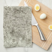 Tournus, Lonsle Saunier Theedoek (Quarter Fold)